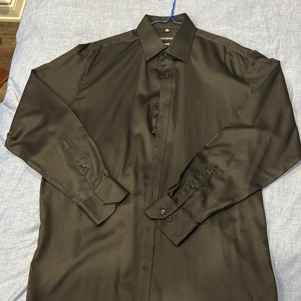 Bellissimo Men's Black Dress Shirt